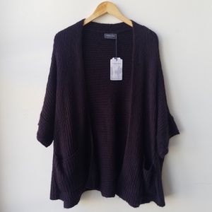 Womens - Wooden Ships Kiko Cardigan - Plum - NWT